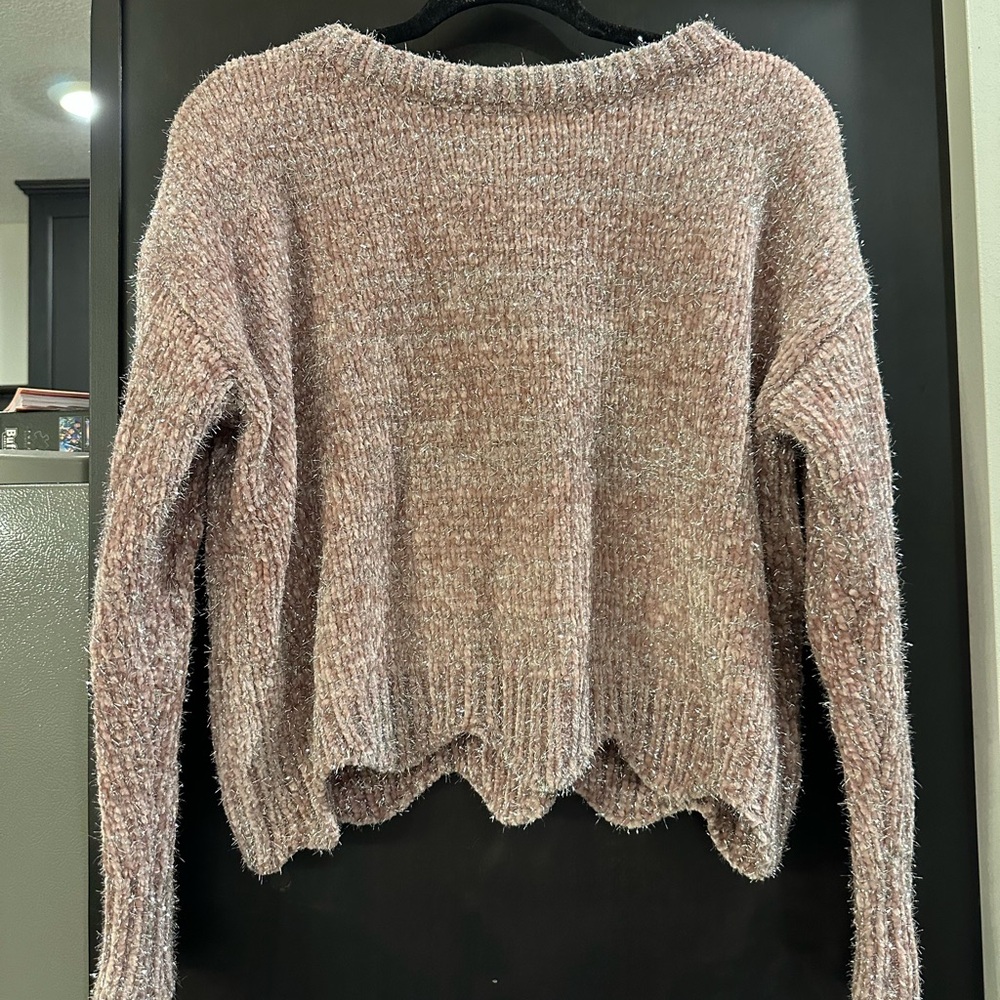 Altar'd State Blush Crew Neck Sweater